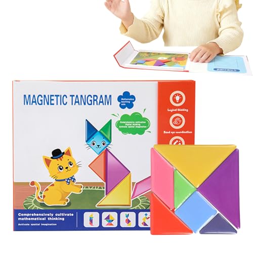 Patrones para Niños | Juegos Educativos con Imán - de Formas Geométricas, para Niños a Partir de 3 Años Guardería Escuela Primaria Matemáticas