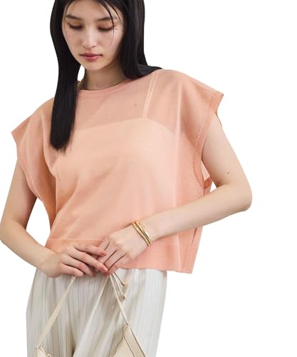 [ビス] 夏トク価格 ドライタッチシアーニット ピンク系(65) F