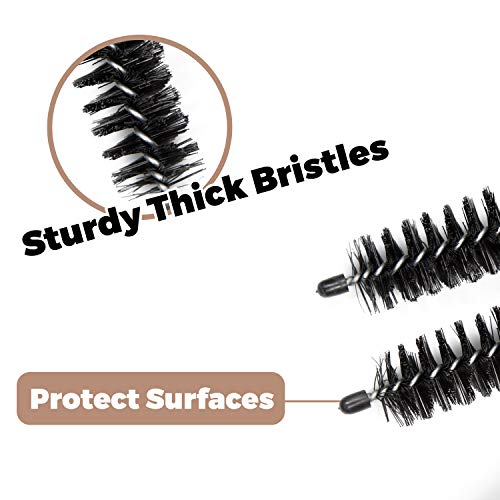 Holikme Radiator Cleaner Brush, 2 Pack Radiator Duster, Long Flexible with Wood Handle, Cleaning Brush for Radiator, Dust Bristle Brush - Image 3