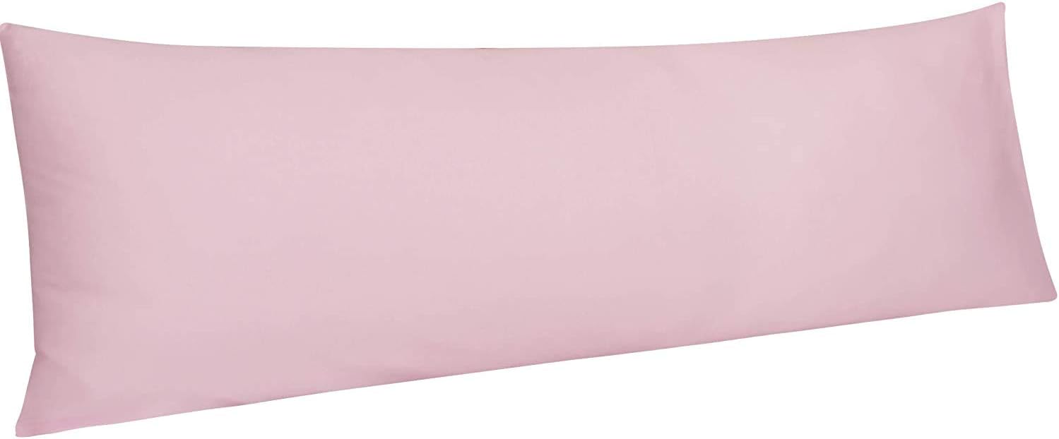 Minor Monkey Body Pillow Covers 20 x 54 with Zipper Closer Set of 1 Body Pillow Case Luxury, 800 Thread Count Hotel Quality 100% Pure Natural Cotton Body Pillowcases (Blush, 20 x 54)