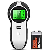 Stud Finder Wall Scanner 5 in 1 Upgraded Electronic Wall Scanner with Battery for Wood Metal and AC Wire Detection,HD LCD Display and Audio Alarm, Green