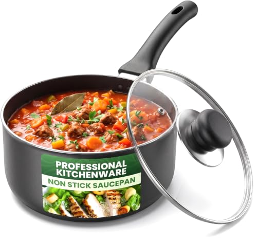 Utopia Kitchen Saucepan 2 QT Detachable Handle...