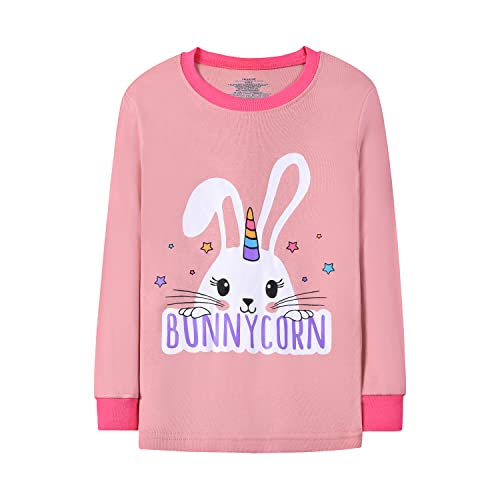 Joyond Easter Pajamas For Boys Girls Soft Cotton Kids Bunny Pjs Set Size 2T-12Years2