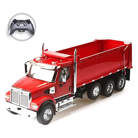 Diecast Masters RC Truck Western Star 49X RC Dump Truck | Fully Functional Radio Control Truck | 1:16 Scale Model Semi Truck, Remote Control Truck | Diecast Model 27007 Cover