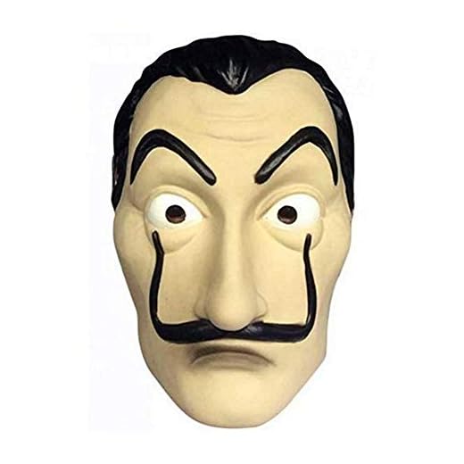 MIMINUO Latexmask Halloweenmask realistisk rekvisita ansiktsmask nyhet cosplay kostym party mask