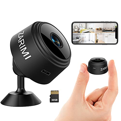 Mini Spy Camera 1080p Hidden Camera With Audio Live Feed Wifi, Portable Night Vision And Motion Detection Wireless Small High-Definition Nanny Cam, Indoor Secret Surveillance Camera For Home or Office