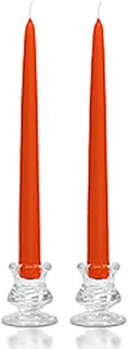 10 Inch Burnt Orange Taper Candles