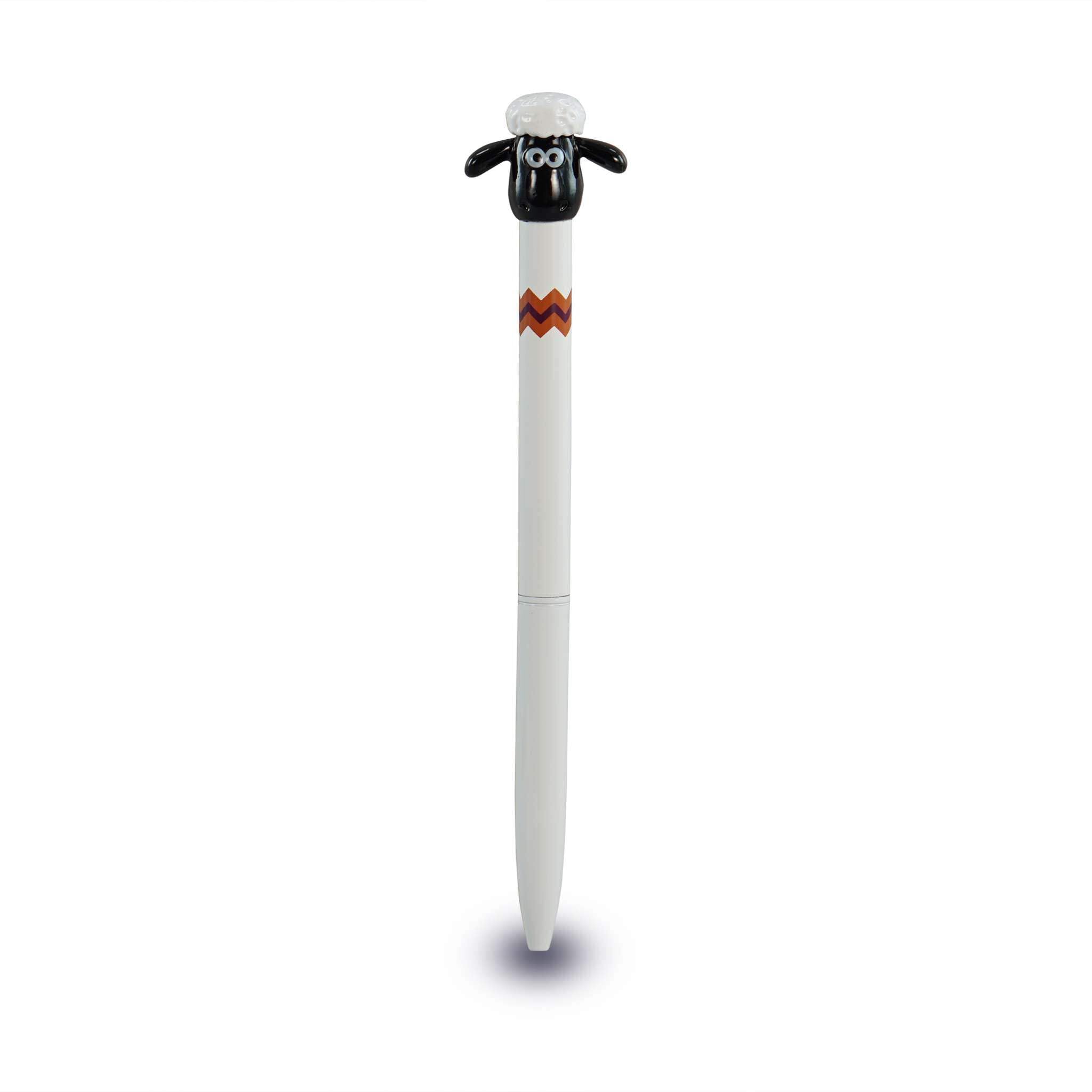Half Moon Bay | Wallace & Gromit | Shaun the Sheep 3D Shaped Topper | Metal Ballpoint Writing Pen | School & Office Stationery | Official Aardman Merchandise | Novelty Collectible Gift