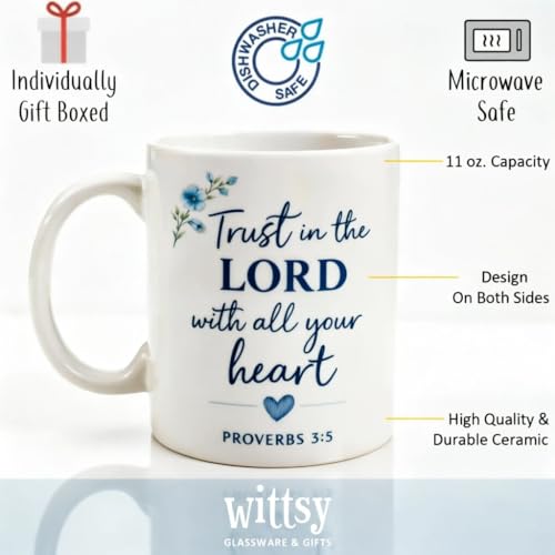 Taza cristiana con proverbios 12 oz miniatura 2