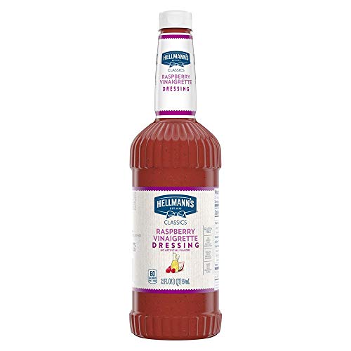 Hellmann's Classics Raspberry Vinaigrette Salad Dressing Salad Bar Bottles Gluten Free, No Artificial Flavors Or High Fructose Corn Syrup, Colors From Natural Sources, 32 Oz, Pack Of 6 #TOP17