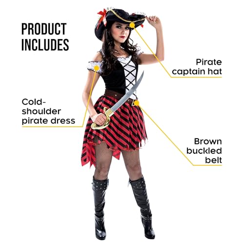 Morph Pirate Costume Women, Womens Pirate Costume, Pirates Dress, Halloween Costumes for Women, Womens Halloween Costumes