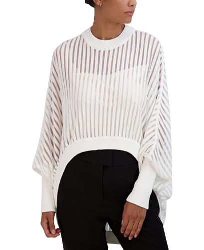 Image of BCBGMAXAZRIA Women's Pullover Crew Neck Dolman Sleeve Sweater