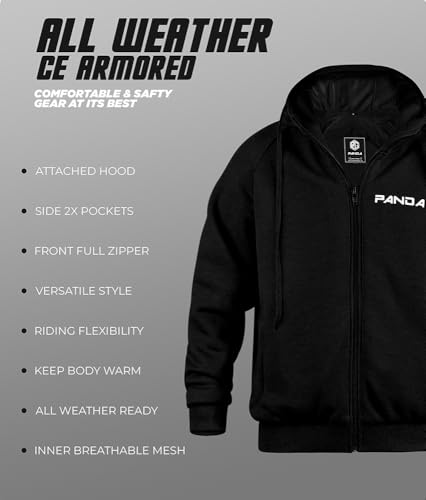 PANDA CYCLE GEAR Armored Hoodie