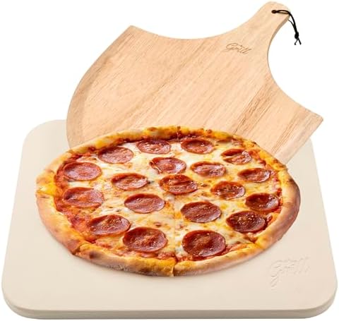 HANS GRILL PIZZA STONE | Rectangular Pizza Stone For Oven Baking ...