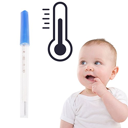 Stebcece Pocket Liquid-in-Glass Thermometer Household Medical Home Thermometer for Kids People