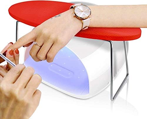 Feadem Nail Arm Rest, Nail Rest Cushion Table Desk Station,Waterproof Wear-Resistant Microfiber Leather Manicure Hand Pillow for Nail Technician Salon Use
