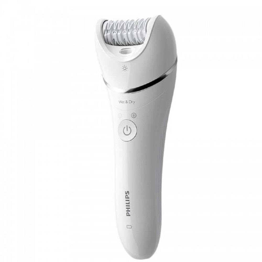 Philips Epilasyon Cihazı, Islak ve Kuru Kablosuz Kullanım, LED Işık, Ekstra Geniş Başlık, Hassas Bölge, Tıraş Başlığı ve Düzeltme Tarağı, 4 Aksesuar Dahil, Beyaz Renk, BRE710/05