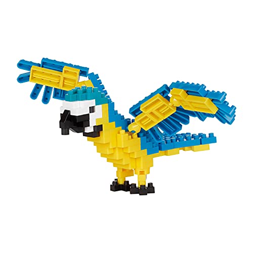 nanoblock - NBC-343 - Blue and Yellow Macaw, Multicolored, Parrot, Bandai