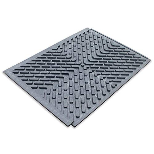 Agrarzone stalmat & boxmat 115 x 81 x 2,4 cm | Paardenmat paddock mat voor stal & box | Antislip rubber mat met kliksysteem | Beschermingsmat vloermat voor paardenbox stal manege - Afbeelding 3