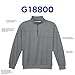 Gildan Adult Fleece Quarter-Zip Cadet Collar Sweatshirt, Style G18800, Black, Small
