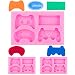 EAONE 3Pack Game Controller Silicone Mold, Gamepad Fondant Mold Video Game Controller Mold for Chocolate, Candy, Cake, Cupcake Decoration, Resin and Clay (Pink)