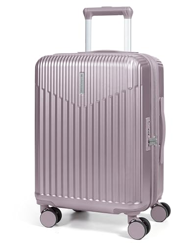BAGSMART 20" Hardside Spinner Luggage with TSA Lock, Purple