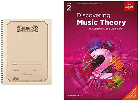 D'Addario B10S-96 Archives Spiral Bound Manuscript Paper Book (10 Stave, 96 Pages), 4.0 in*10.25 in*1.325 in