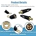 2PCS CT-40FA Welding Terminals & 2PCS LC-40 Welding Cable Connectors, Welder Leads Quick Connector and Terminal for Welding Machine Accessories, 1/0 and 2/0(50-70mm²) Cable Size Capacity