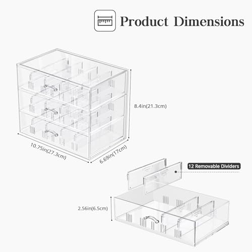 Boîte lunettes tout transparente pour organiser votre coiffeuse - 7