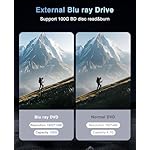 External Blu ray Drive for Laptop Blu Ray Burner External Blueray/dvd Drive for PC USB 3.0 Type-C Support 100G BD Disc Drives Portable Bluray DVD Player CD Reader Compatible with Windows Linux Mac OS - Image 4