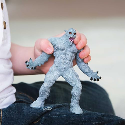 Safari Ltd Bigfoot, 8 cm, mythologische Spielzeugfiguren für Kinder | Ungiftig und BPA-frei | Für Kinder ab 3 Jahren geeignet, Hellblau, Weiß