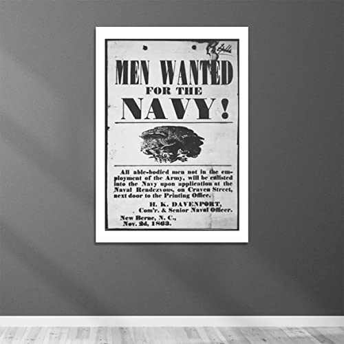 Affiche de Propagande Men Wanted for the Navy Format XL Mat Déco Rétro - 4