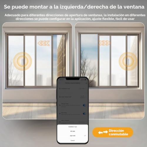 Abridor de ventanas automático ZigBee Tuya con panel solar y control por voz 4