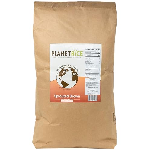 Planet Rice Sprouted Brown Gaba Rice for Meal Prep and
