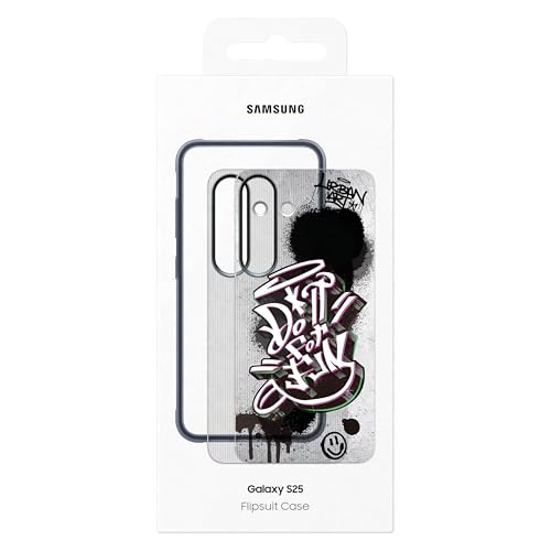 Image of Samsung Galaxy S25 Flipsuit Rugged Phone Case, Protective Cover, Shockproof, Durable Design, Included Interactive Card Syncs with Screen, US Version, EF-JS931CBEGUS, Black