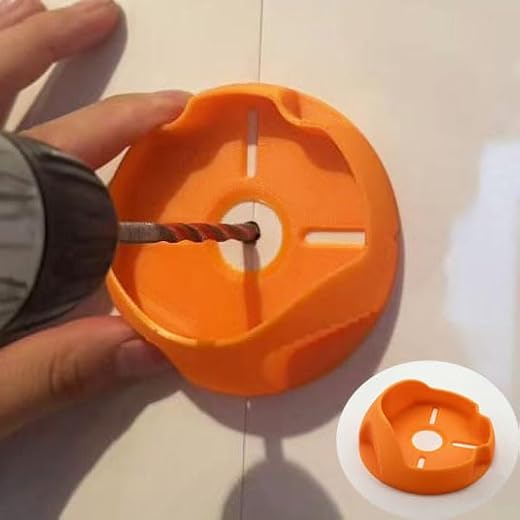 Circular Drill Dust Collector, 100mm Diameter Wall Drilling Dust Catcher for Clean & Easy Holes, Reusable Dust Trap for Drywall Concrete Brick, Drill Attachment for Dust Control