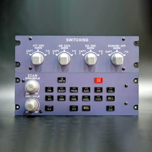 Image of Toyvanta A109 V3.0 A32X Home Cockpit Panel, 1:1 Scale ADIRS, ECAM, EIS & Landing Gear Indicator for MSFS 2020 /2024 - Metal Housing, Backlit w /Light Sync - Compatible with FBW & iniBuilds