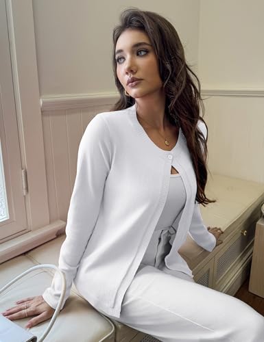 Image of OmicGot Women's Long Sleeve Shrugs Open Front Cropped Cardigan Sweater Bolero Shrugs S-XL