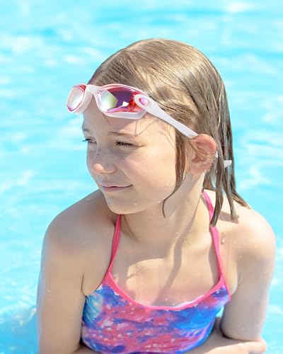 Image of Aegend Kids Swim Goggles, Pack of 2 Swimming Goggles for Children Boys & Girls Age 3-14