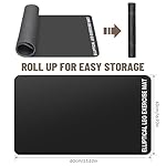 Under Desk Elliptical Mat - Non-Slip Exercise Equipment for Peloton Bike, Small Exercise Mat for Desk Workout Equipment - Image 4