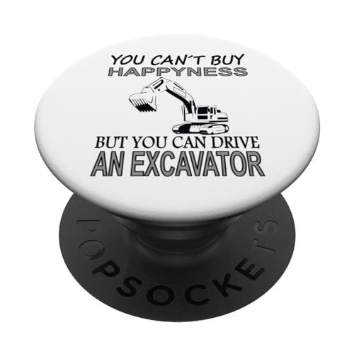 T-shirt escavatore orgoglioso escavatore frasi idea regalo PopSockets PopGrip Intercambiabile