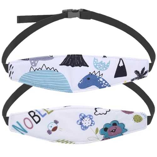 GNHG Pack De 2 Cintas Para La Cabeza Para Sillas Infantiles, Sujeta Cabezas Coche Para Niños, Cintas Para La Cabeza Para Sillas De Coche, Protección Para El Cuello, Hombros(B)