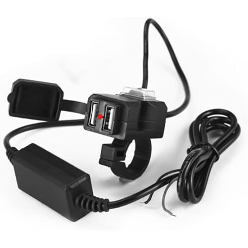 YUWENW バイク用防水USB充電器 スイッチ付き