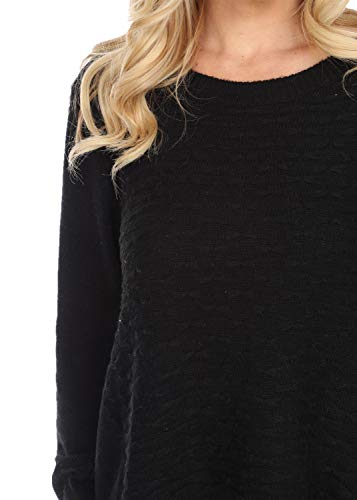 Image of SIMPLY COUTURE Women's Casual Pullover Cable-Knit Oversize Sweater