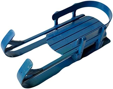 DANADESK Infant sled for Snow, Wood Toddler to-Boggan Children ski Solid Wooden Sleigh Sledge Grass Skiing for Kids-D