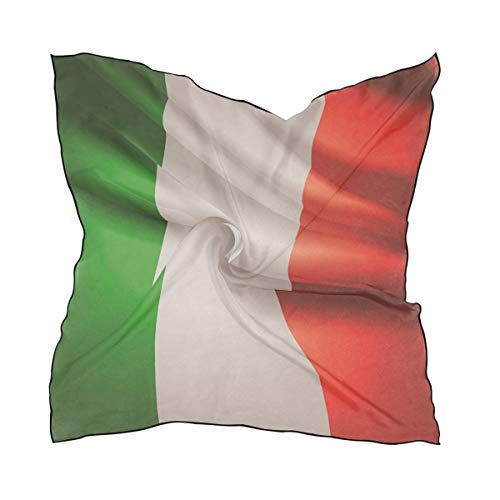 MONTOJ Écharpe carrée pour femme Motif drapeau italien Cover