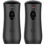 Automatic Air Freshener Spray Dispenser (2-Pack) Black Wall Mounted or Free Standing Battery Operated Sprayer for Home or Commercial Use, 3 Auto Scent Release Time Settings for Room/Bathroom Freshness