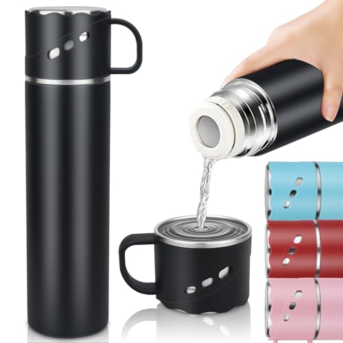 Thermosflasche 550ml, Auslaufsichere Thermoskanne BPA-Frei, Sechs Wände...