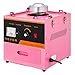 VEVOR Commercial Cotton Candy Machine, Electric Floss Maker with Stainless Steel Bowl, Sugar Scoop and Large Storage Drawer, for Home Party Carnival, Pink