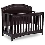 Simmons Kids SlumberTime Emma Convertible Baby Crib N More, Black Espresso